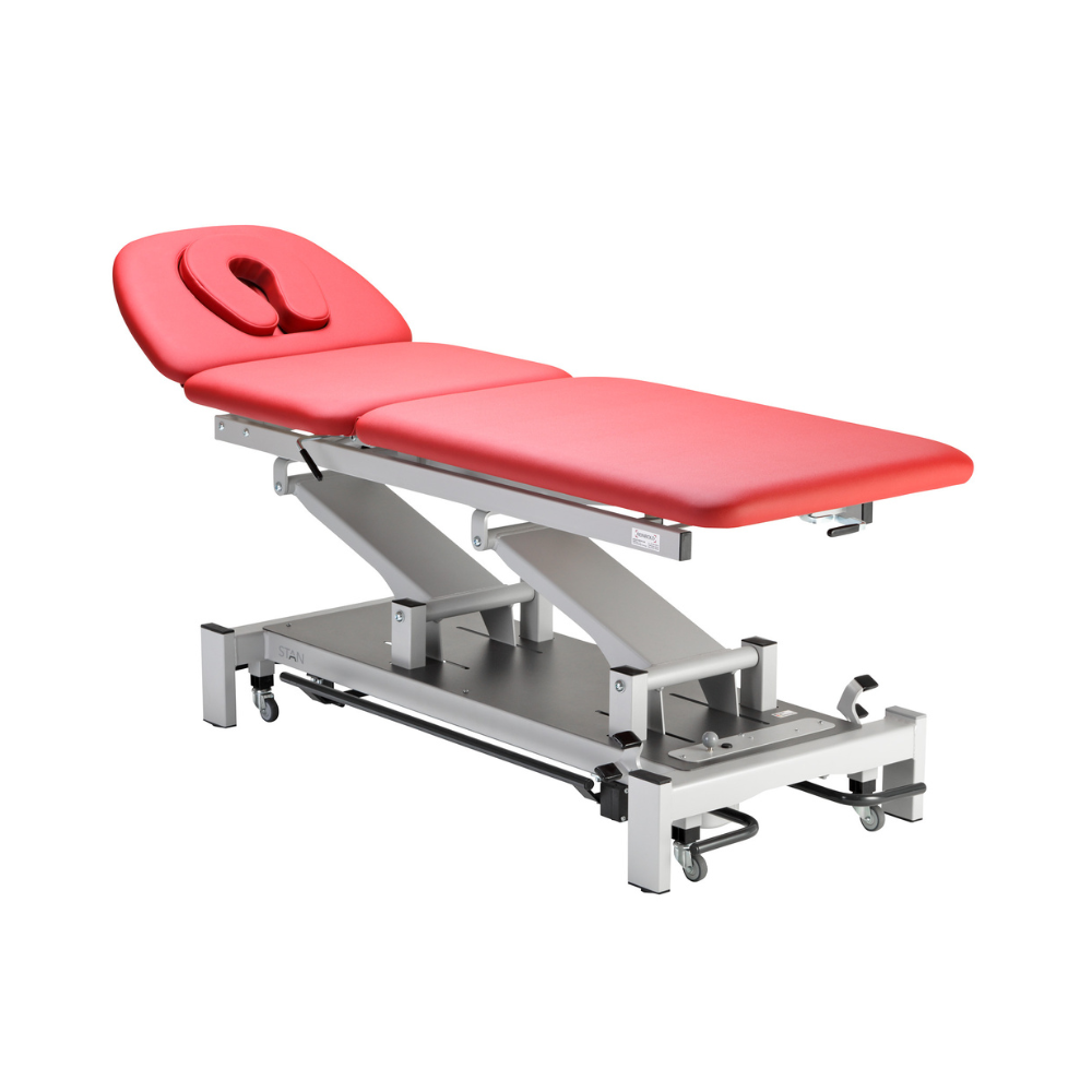 Therapieliege STAN 3 – Behandlungsliege elektrisch mit Handschalter/Fussschalter