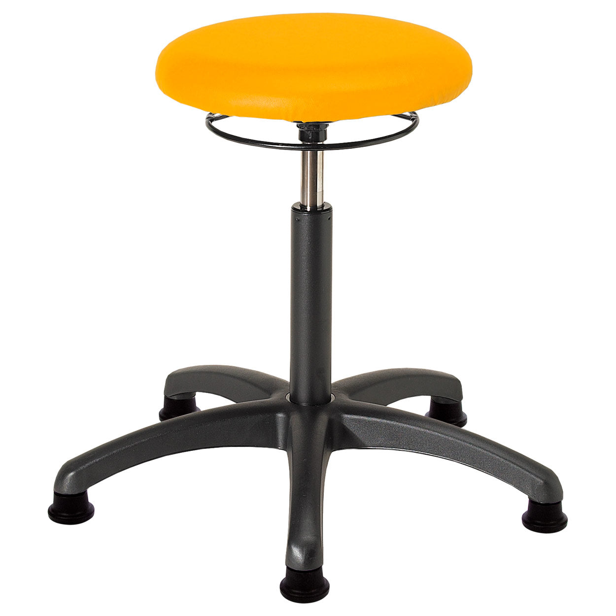 Drehhocker (Standard) - mit Polster und Gleitern