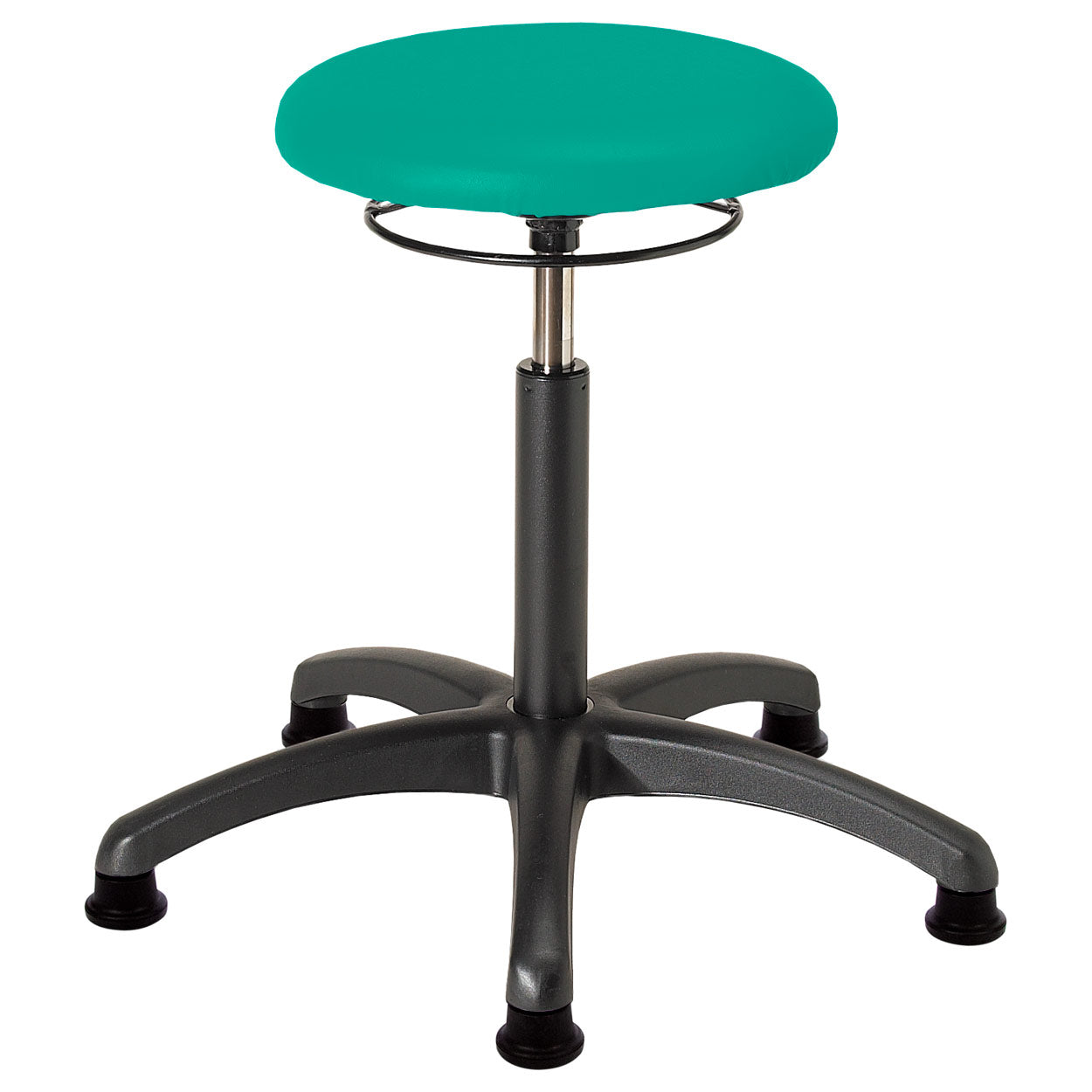 Drehhocker (Standard) - mit Polster und Gleitern