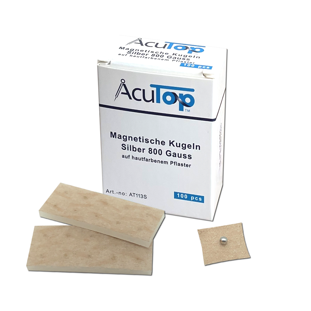 AcuTop® Magnetische Ohrkugeln, silber