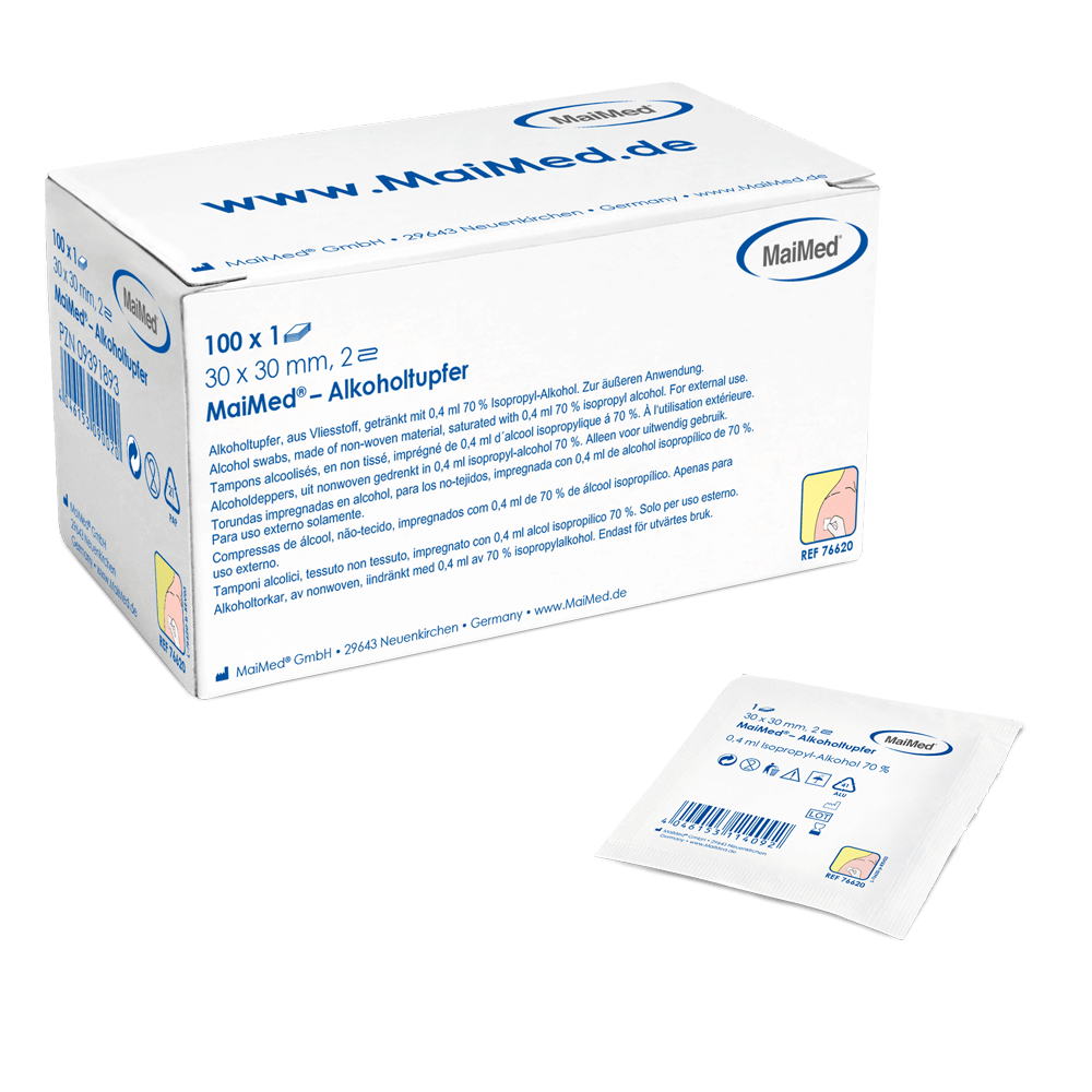 MaiMed Alkoholtupfer 100 Stk.